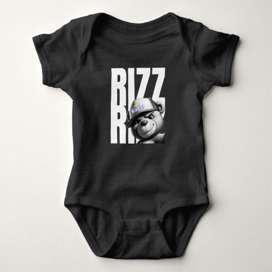 Rizzly Beer De Rizzer Rizzing Kreeg Rizz Romper (Voorkant)
