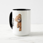 Rizzly cute teddy bear design funny quote mok (Voorkant links)