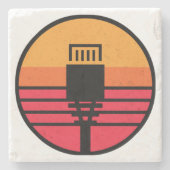 RJ 45-connector Stenen Onderzetter (Voorkant)