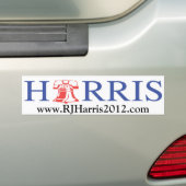 RJ Harris Libertarian Presidentiële kandidaat Bumpersticker (Op auto)
