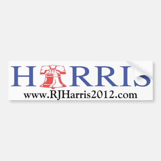 RJ Harris Libertarian Presidentiële kandidaat Bumpersticker (Voorkant)