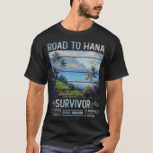 RJC Road tot Hana Survivor Maui Hawaii Trip Advent T-shirt (Voorkant)