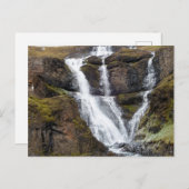 Rjukandi waterval, IJsland Briefkaart (Voorkant / Achterkant)