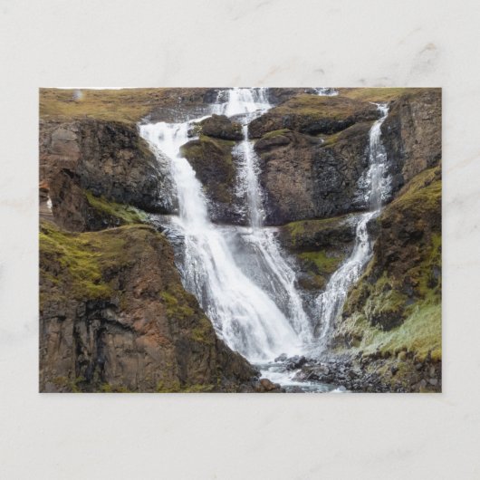 Rjukandi waterval, IJsland Briefkaart (Voorkant)