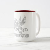 RK Griffin TwoTone GREYlogo Tweekleurige Koffiemok (Voorkant rechts)