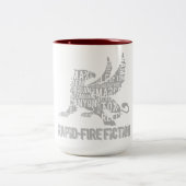 RK Griffin TwoTone GREYlogo Tweekleurige Koffiemok (Center)