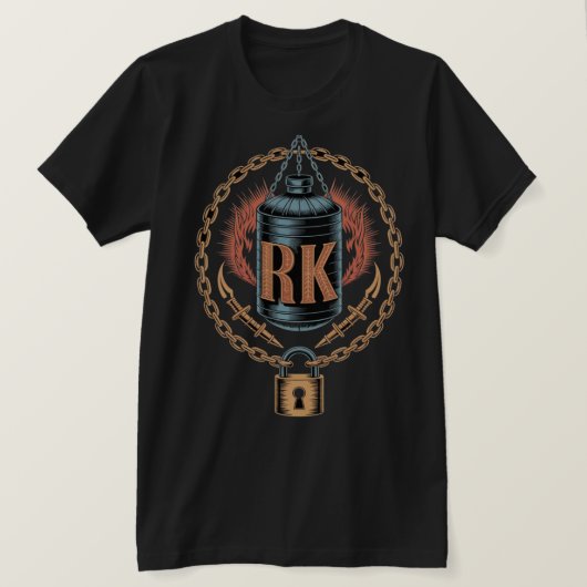 RK Industriële Vat Logo  T-shirt (Design voorkant)