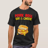 Rk Roll Egg And Cheese New Jersey Pride Nj Foodie T-shirt (Voorkant)