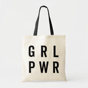 RL PWR/Girl Power Feminist Quote Tote Bag