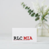 RLC MIA-visitekaartjes Visitekaartje (Staand voorkant)