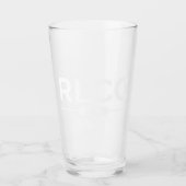 RLCC Logo Pint Glasses - Wit Glas (Voorkant)