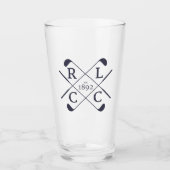 RLCC Pint Glasses - Argyle Golf Logo Glas (Voorkant)