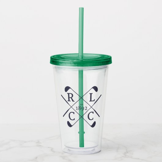 RLCC plastic geïsoleerde trommel Acryl Drinkbeker (Voorkant)