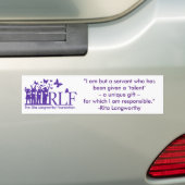 RLF Bumpersticker Logo handtekening (Op auto)