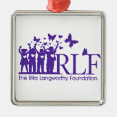 RLF Logo Premium Square Ornament (Voorkant)