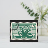 R'lyeh Post Stempel Briefkaart (Staand voorkant)