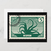 R'lyeh Post Stempel Briefkaart (Voorkant / Achterkant)