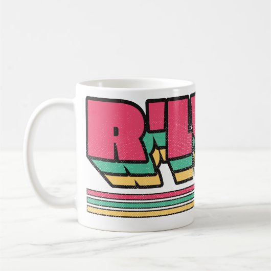 R'lyeh Retro Label Cthulhu Koffiemok (Links)