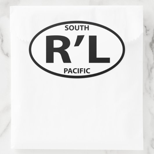 R'lyeh-Sticker Ovale Sticker (Tas)