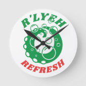 R'lyeh Wasmiddel Innsmouth Lovecraft Ronde Klok (Voorkant)