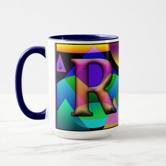 RM monogrammed koffie-mok Mok (Links)