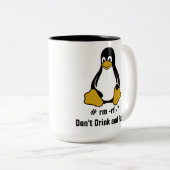 # rm -rf /* tweekleurige koffiemok (Voorkant rechts)