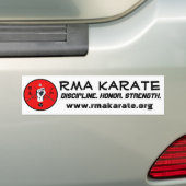 RMA Karate Bumpersticker (Op auto)