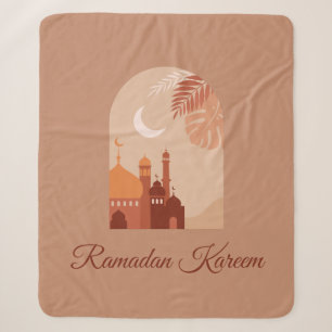 Rmadan Kareem Aesthetische Boho Fleece Blanket Sherpa Deken