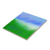 RMdesignflo55 CUTE SKY BLUE GREEN Tegeltje (Zijkant)