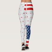 Rmdesignflo55 die de vlag van de Verenigde Staten  Leggings (Achterkant)