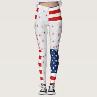 Rmdesignflo55 die de vlag van de Verenigde Staten  Leggings