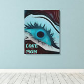 rmdesignflo55 elegant green eye love mam design canvas afdruk (Insitu (Houten vloer))