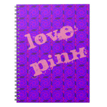 rmdesignflo55 LOVE PINK MANDALA NOTITIEBOEK