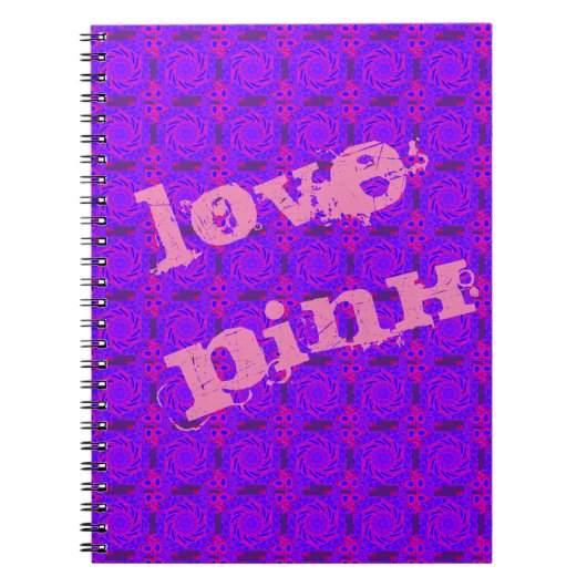 rmdesignflo55 LOVE PINK MANDALA NOTITIEBOEK (Voorkant)