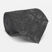 rmdesignflo55 stropdas BLACK DEEP GRAY CUTE Stropd (Opgerold)