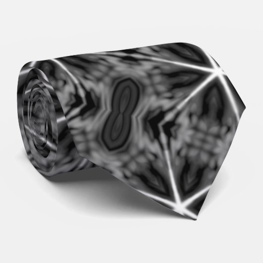 rmdesignflo55 stropdas ZWARTE GRAY CUTE STROPDAS (Opgerold)