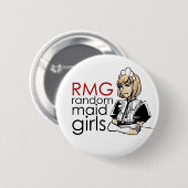 RMG Random Maid Girls Ronde Button 5,7 Cm (Voorkant /achterkant)