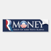 RMoney Romney Obama Bumpersticker (Voorkant)