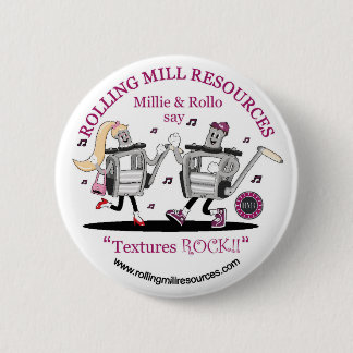 RMR Textures Rock Pin - 2,25 inch Diameter Ronde Button 5,7 Cm