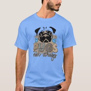 Rms003118 pugs niet drugs t-shirt