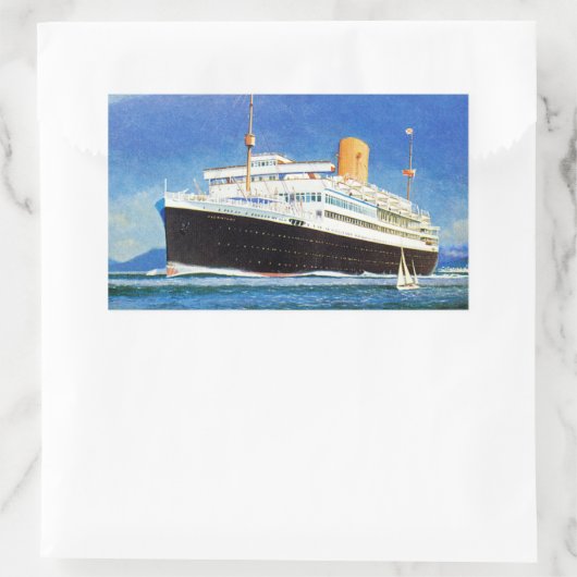 RMS Alcantara Rechthoekige Sticker (Tas)