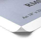 RMS Aquitania - Cunard Line (fiktives Plakat) Poster (Hoek)