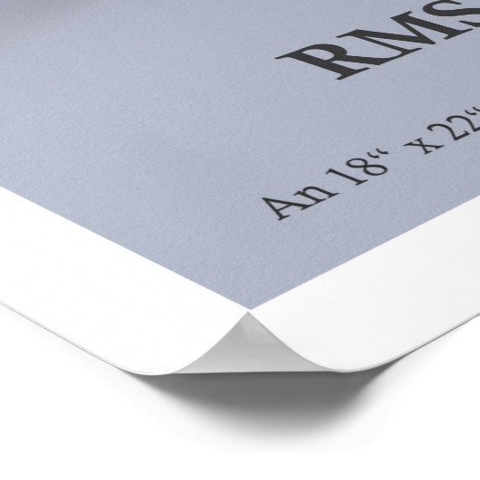 RMS Aquitania - Cunard Line (fiktives Plakat) Poster (Hoek)