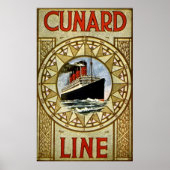 RMS Berengaria  Cunard Line Poster (Voorkant)