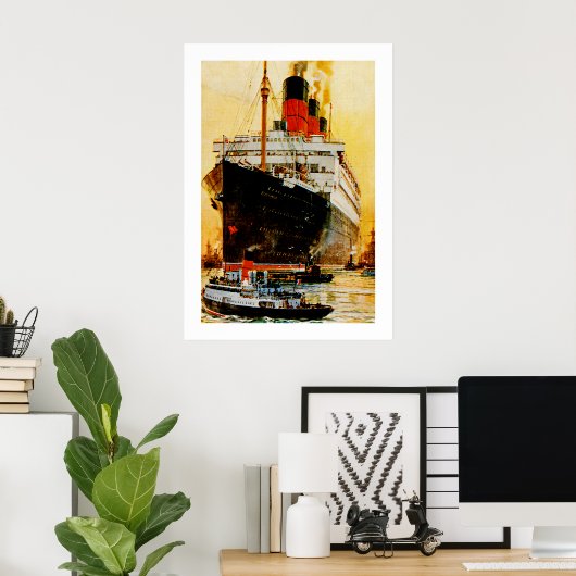 RMS Berengaria Poster (Thuiskantoor)