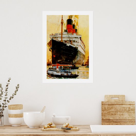 RMS Berengaria Poster (Keuken)