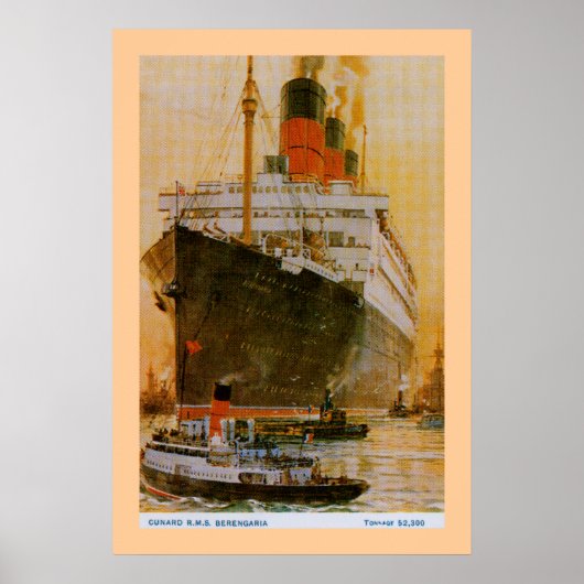 RMS Berengaria Poster (Voorkant)