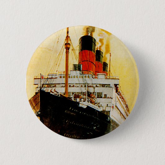 RMS Berengaria Ronde Button 5,7 Cm (Voorkant)