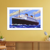 RMS Britannic ~ L Canvas Afdruk (Insitu (Woonkamer))