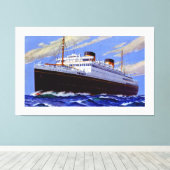 RMS Britannic ~ XL Canvas Afdruk (Insitu (Houten vloer))